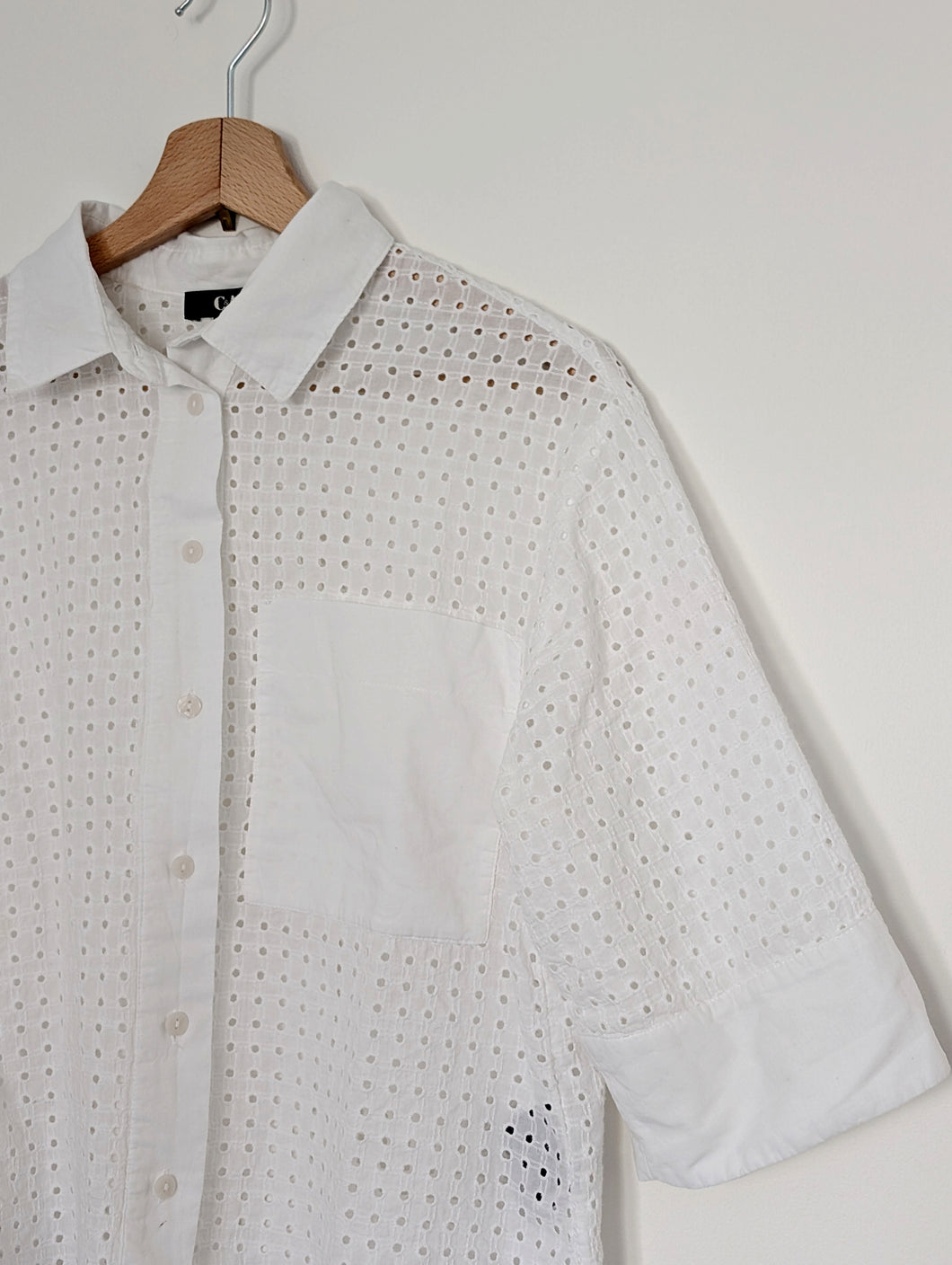 White Cotton Blouse. Size 12