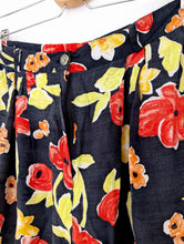 Load image into Gallery viewer, Navy Floral Shorts. Size 10
