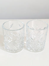 Load image into Gallery viewer, Pair of Vintage Cut Glass Shot Glasses
