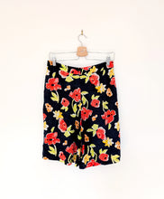 Load image into Gallery viewer, Navy Floral Shorts. Size 10
