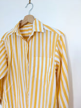 Load image into Gallery viewer, Orange and White Striped Cotton Shirt Size 14
