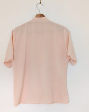Load image into Gallery viewer, Blush Short Sleeve Blouse with Floral Detail. Size 14
