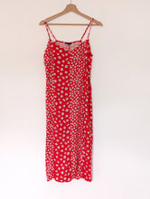 Load image into Gallery viewer, Red and White Floral Dress. Size 8
