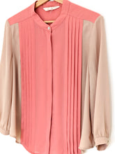 Load image into Gallery viewer, Coral and Blush Pink Vintage Laura Ashley Blouse. Size 12
