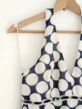 Load image into Gallery viewer, Vintage Blue and White Polka Dot Halter Neck Dress. Size 8
