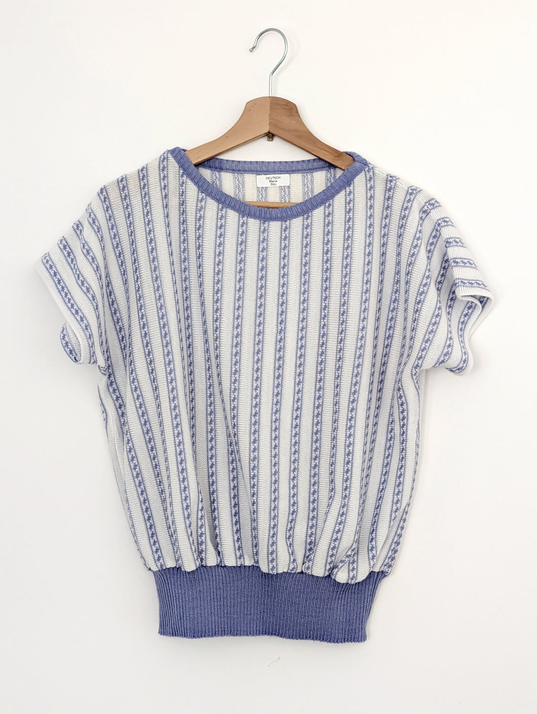 Purple and Silver Metallic Sleeveless Jumper. Size 12