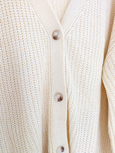Load image into Gallery viewer, Cream Cardigan with Mushroom Sleeves. Size 24
