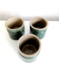 Load image into Gallery viewer, Set of Three Green Pots

