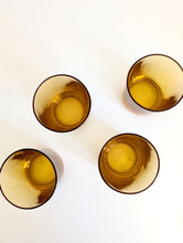 Load image into Gallery viewer, Set of Four Amber Drinking Glasses
