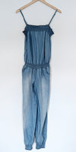 Load image into Gallery viewer, Blue Cotton Sleeveless Jumpsuit. Size 10
