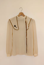 Load image into Gallery viewer, Cream Silk Blouse. Size 12
