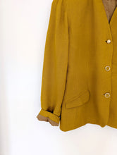 Load image into Gallery viewer, Mustard Yellow Blazer. Size 14
