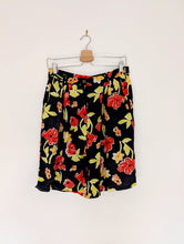 Load image into Gallery viewer, Navy Floral Shorts. Size 10
