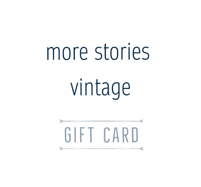 Online gift card for vintage shop